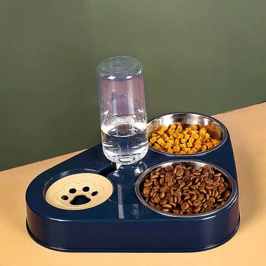 Pet Feeder Bowl With Water Dispenser - HW Pets Store