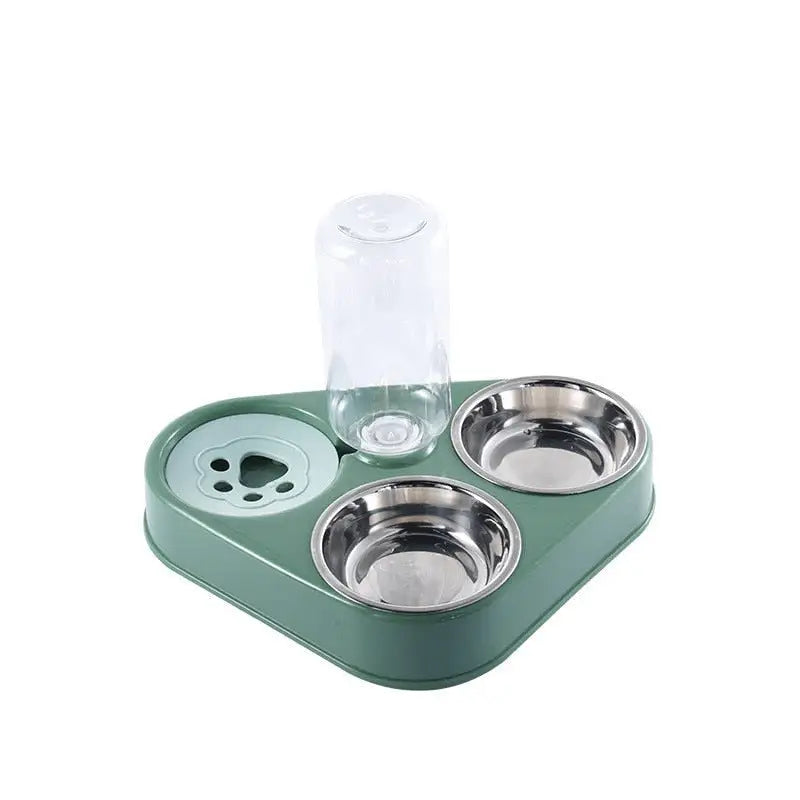 3 in 1 Pet Food Bowl with Automatic Drinking Feeder - HW Pets Store