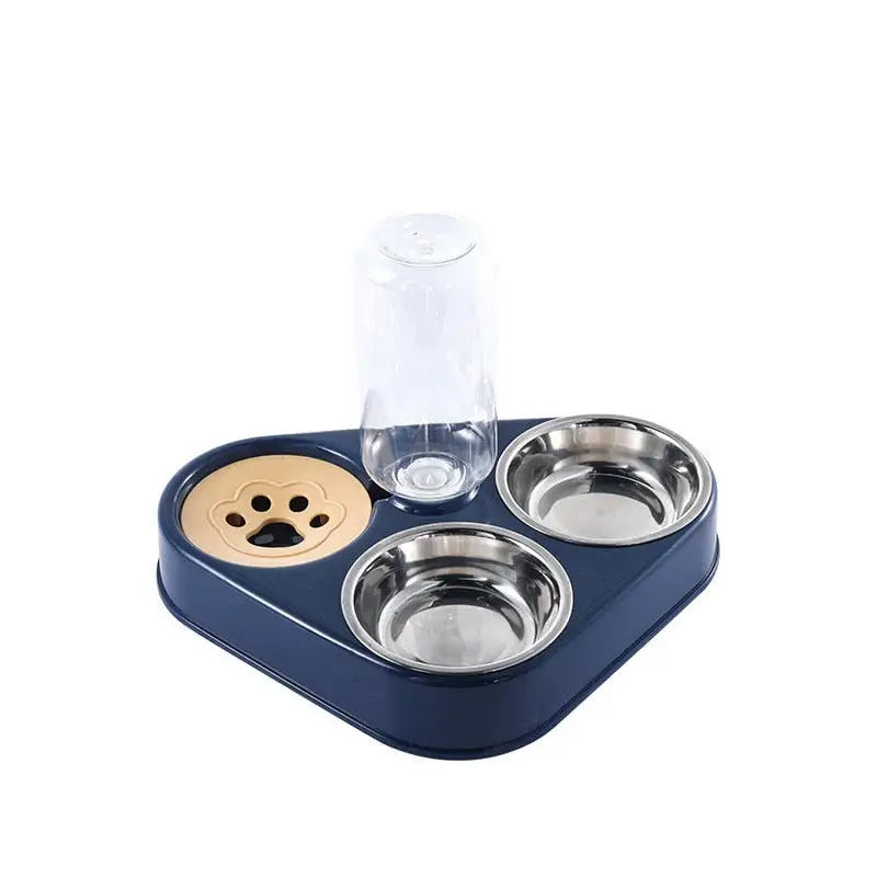 3 in 1 Pet Food Bowl with Automatic Drinking Feeder - HW Pets Store