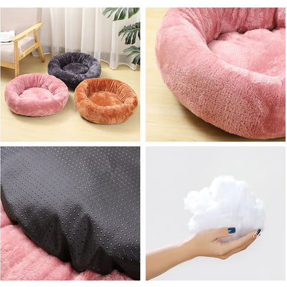 Super Soft Plush Cat Bed - HW Pets Store