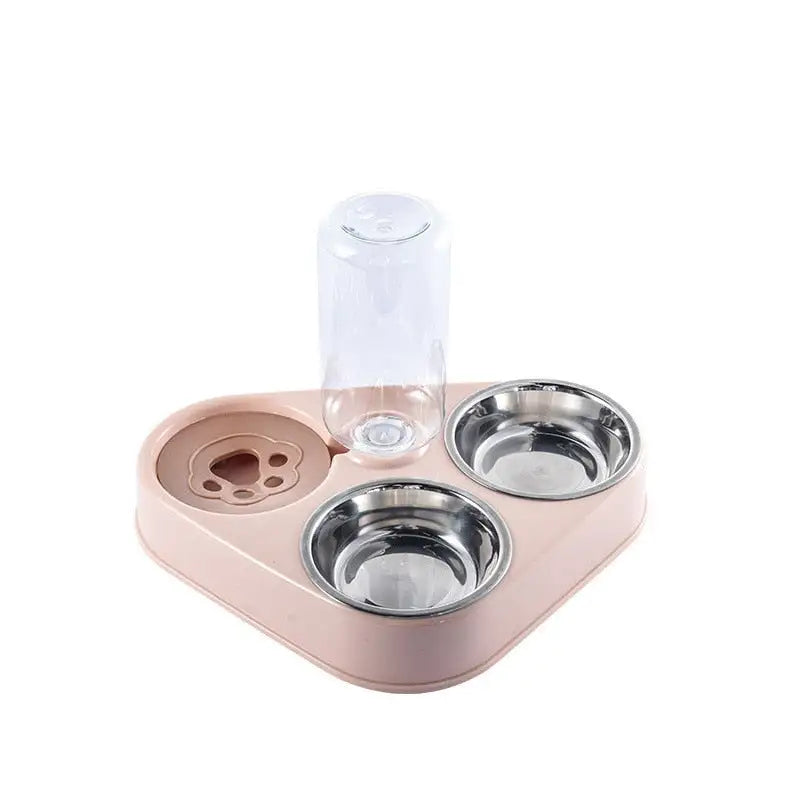 3 in 1 Pet Food Bowl with Automatic Drinking Feeder - HW Pets Store